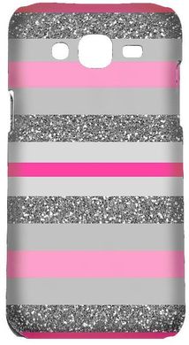 Розовый чехол для девушки Samsung j7 J700h в полосочку