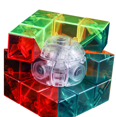 Головоломка Moyu Geo 3х3  Cube C Прозрачная