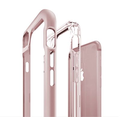 Надійний силіконовий бампер для iPhone 7plus pink