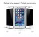 Белое 3D стекло на iPhone 8 Антишпионское