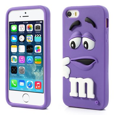 Силіконовий чохол M & M для iPhone 6 / 6s фіолетовий