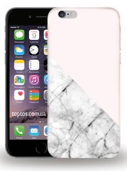 Чехол с Текстурой мрамора для iPhone 6 / 6s Розовый