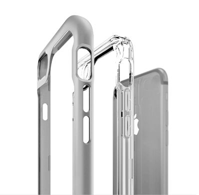 Противоударный бампер Skyfall для iPhone 7 plus серый