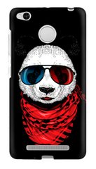 Панда в окулярах кейс на Xiaomi (Ксяомі) Redmi 3s пластиковий