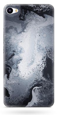 Чехол с Текстурой мокрого асфальта на Meizu U20 Серый