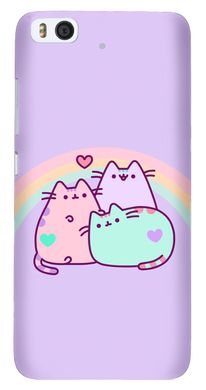 Фиолетовый бампер с котиком Пушин Xiaomi Mi5s