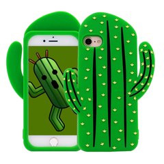 Чехол кактус зеленый силиконовый iPhone 7