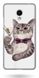 Чехол с котиком на Meizu M5 / М5s Белый