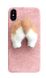 Собачка вельш коргі з силікону накладка для iPhone X