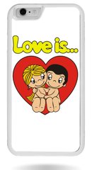 Популярный чехол для второй половинки на iPhone 6 / 6s Love is..