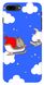 Бампер iPhone 7 plus кот Пушин Дед Мороз