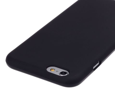 Черная матовая силиконовая накладка для iPhone 6 / 6s