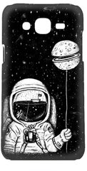 Черный бампер Samsung j700 космонавт и луна