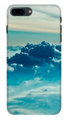 Чехол с Облаками на iPhone 8 plus Голубой