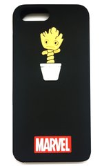 Черный чехол-накладка на iPhone 6 / 6s Деревянный грут