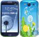 Голубой бампер для Galaxy S3 Одуванчики
