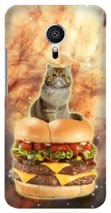 Чехол  Кот на бургере для Meizu M3 mini Матовый