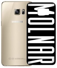 Чехол накладка с Именем на заказ для Samsung S7 edge Черный