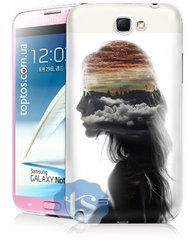 Силуэт девушки чехол для Galaxy Note 2 N7100