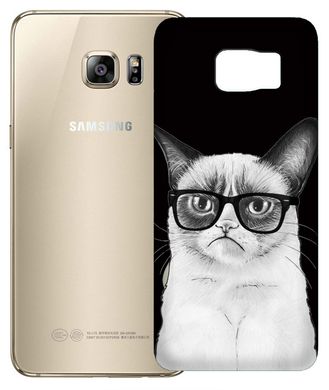Грустный котик чехол для Samsung Galaxy S6 edge