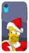 Новогодний бампер для iPhone XR Гомер Симпсон