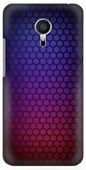 Фиолетовый чехол для Meizu M3 Note Текстура карбона