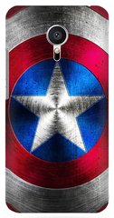 Чехол с картинкой Щит Капитана Америка на Meizu mx5 Марвел