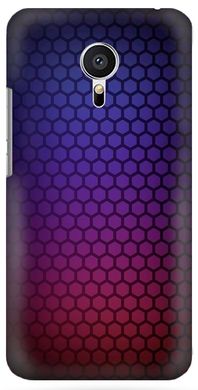 Фиолетовый чехол для Meizu M3 Note Текстура карбона