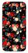 Черная накладка для Samsung J730F Цветы