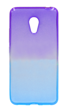 Силіконовий чохол градієнт для Meizu M3 mini Фиолетово-блакитний