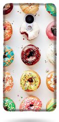 Чехол с Пончиками на Meizu M5 / M5s Белый