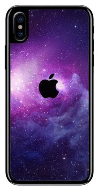 Космический лого Apple силиконовый чехол для iPhone X / 10