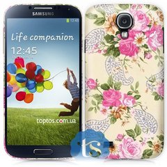 Белый чехол на Samsung S4 Цветы