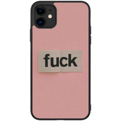 Рожевий чохол для Айфон 12 з факом