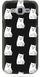 Чехол стикер Котик с факами для Samsung Galaxy j2 prime Черный