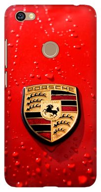 Чохол з логотипом Porsche на Xiaomi Note 5a prime Червоний