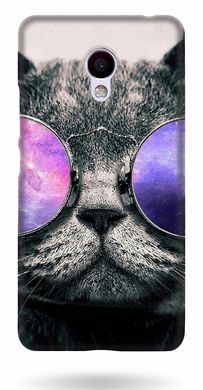 Крутой бампер Мейзу М5 - кот в очках
