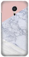 Серый чехол с текстурой мрамора на Meizu M3s