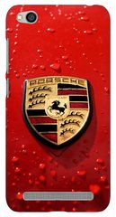 Чохол з логотипом Порше для Xiaomi Redmi 5a Червоний