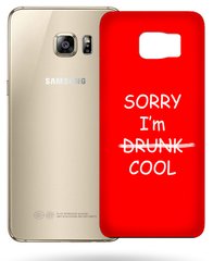 Дизайнерская накладка Sorry I'm cool для Samsung S7 edge