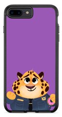 Фіолетовий чохол на iPhone 8 plus Тигреня