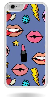 Чехол стикер для девушки на iPhone 6 / 6s Фиолетовый