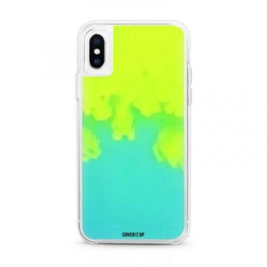 Неоновый силиконовый чехол Neon Case для iPhone XR Голубой