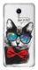 Чохол накладка Meizu M3 MAX крутий кіт в окулярах
