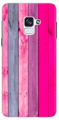 Бампер с Текстурой дерева для Samsung SM-A730 Galaxy A8 plus Розовый