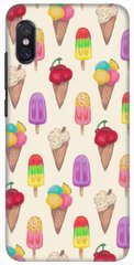 Светлый чехол с мороженками для Xiaomi Redmi 9a
