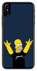 Чехол бампер с Гомером Симпсоном для iPhone 10 / X Надежный
