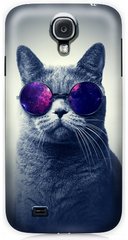 Крутой бампер Коте в очках для Galaxy S4 GT-I9500