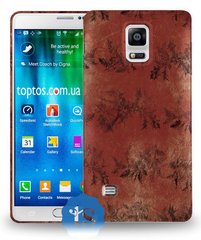 Чехол накладка со своим принтом на Galaxy Note 4 Коричневый
