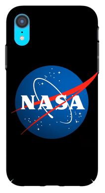 Чехол с логотипом Наса на iPhone ( Айфон ) XR Черный